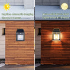 Solar charging vintage wall lamp with human body induction – IP65 waterproof security light