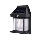 Solar charging vintage wall lamp with human body induction – IP65 waterproof security light